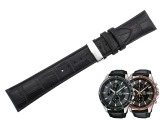 Oryginalny pasek Casio Edifice EFR-512L EFR-512 czarny aligator skóra 23mm teleskopy